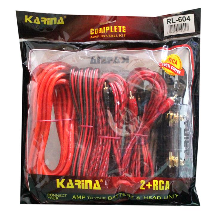 کابل آمپلی فایر کارینا مدل RL-604 + 2 RC مجموعه 4 عددی